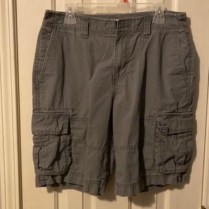 Mossimo Supply Co. Light Gray Cargo Shorts, Size 34